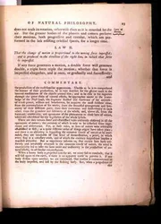 Law II, from Volume I of The Mathematical Principles of Natural Philosophy by Sir Isaac Newton (1642-1727) 1777